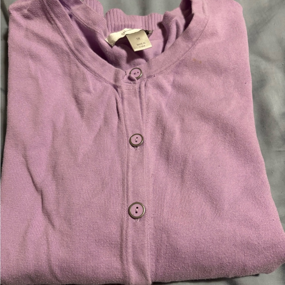 -CJ Banks Cotton Sweater